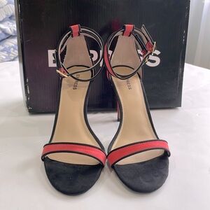 NIB • Express • Double Ankle Strap Suede Heels